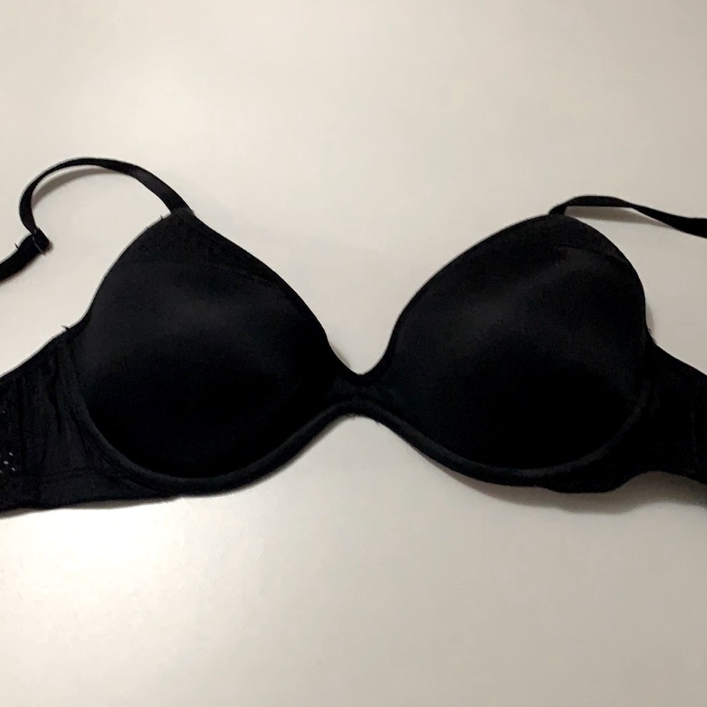 4/$20 PINK Black Scoopneck Bra